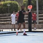 Cyril Hanouna forehand head padel open