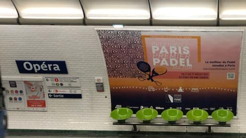 Le Greenweez Paris Premier Padel Major kutsuu itsensä Pariisin metroon!