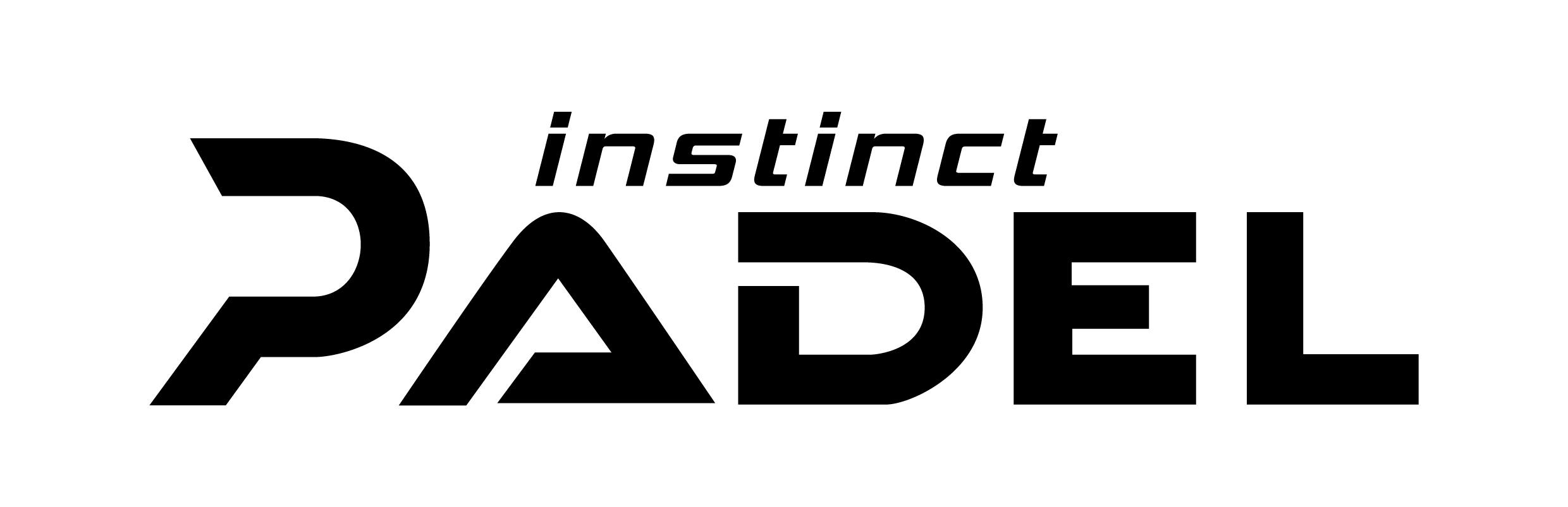 Logo instynktu Padel-Czarny