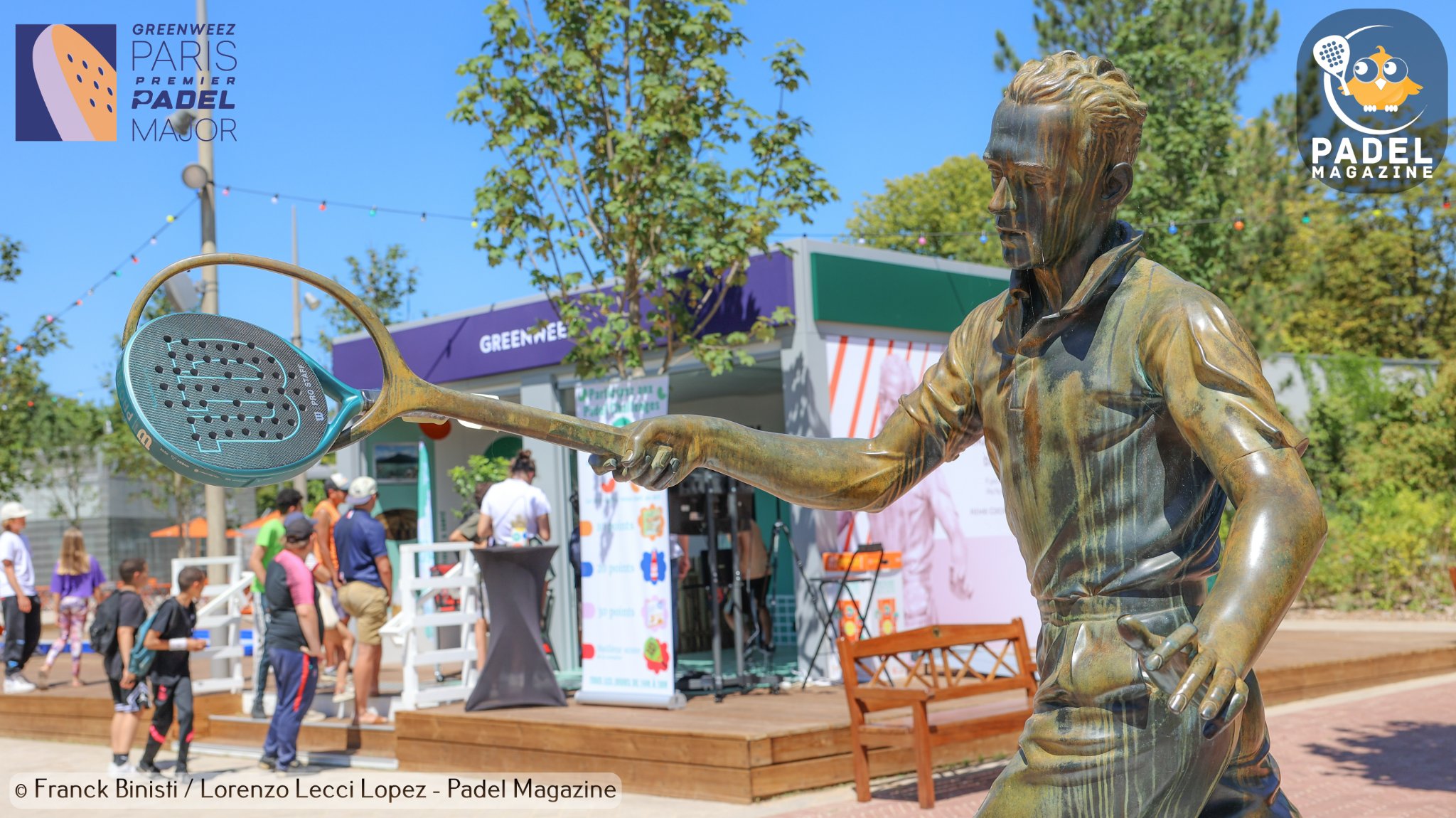 statua di Roland Garros padel Wilson G3PM 2022