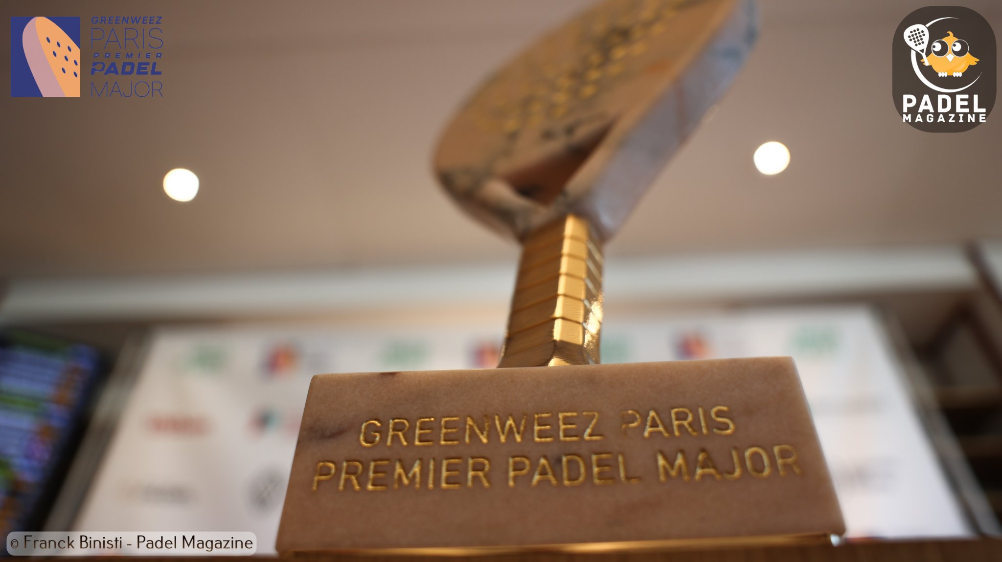 greenweez paris premier padel major 2022 Roland Garros-trofee