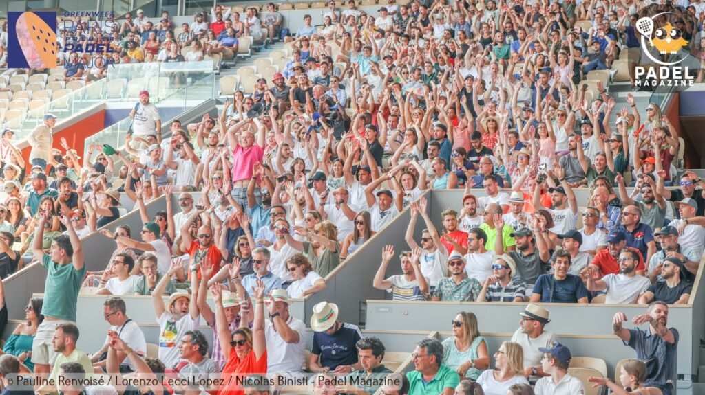 A crowd at Roland Garros, symbolizing the communal spirit of competition and achievement