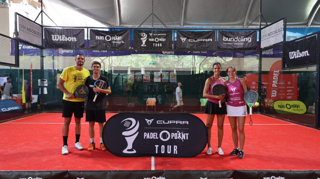 Florent Manaudou Zeus Sanchez Melissa Martin Alix Collombon Cupra Padel Point Tour Beausoleilissa