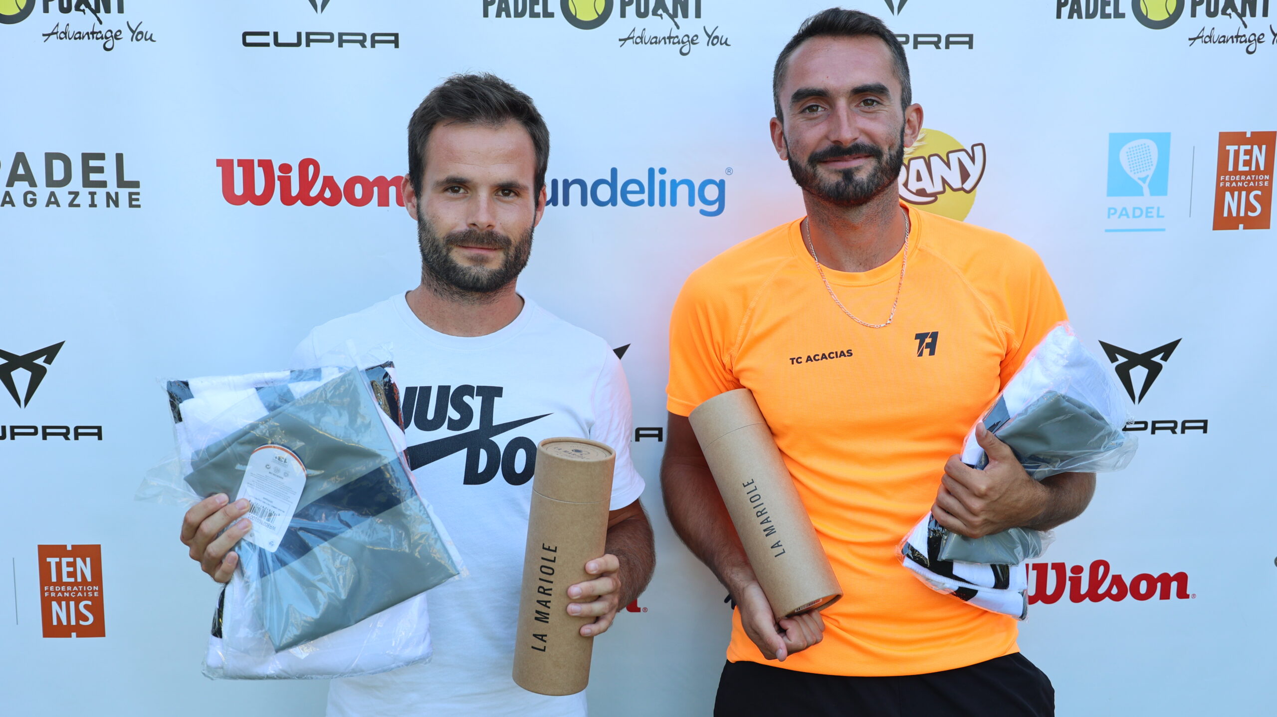 Voittajat One Point Championship Cupra Padel Point Tour Beausoleilissa