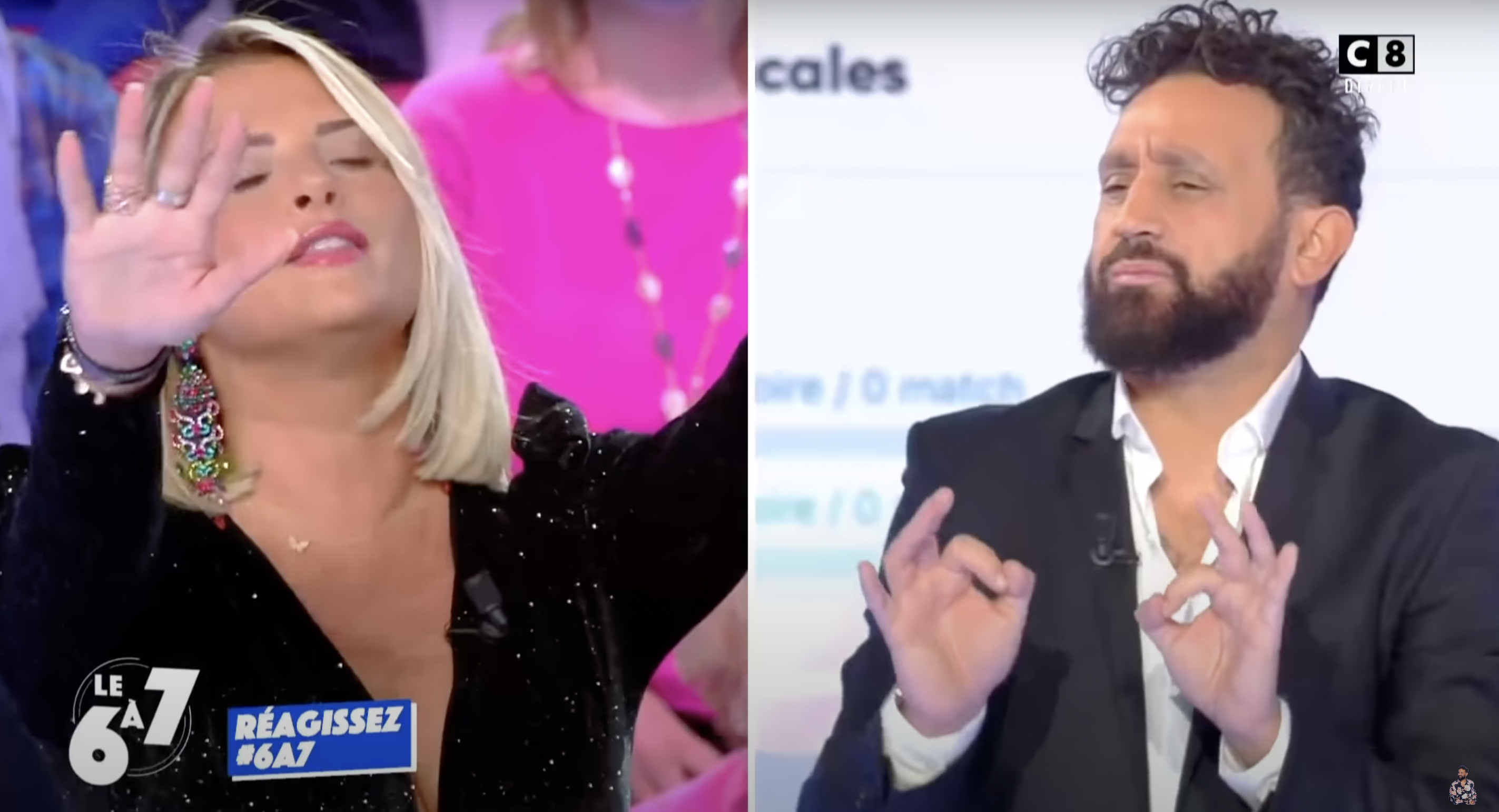 Kelly Vedovelli questions the classification of Cyril Hanouna