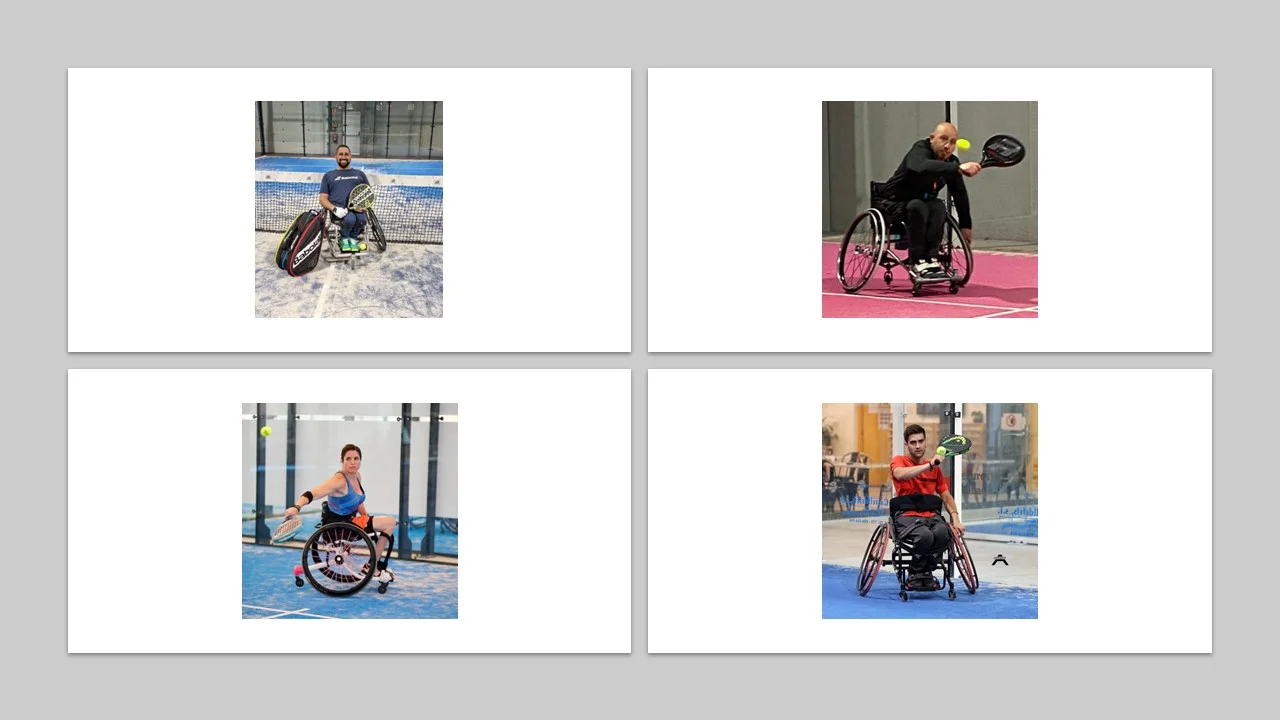 Une exhibition de padel-fauteuil à Canet