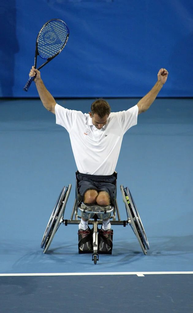 at the 2004 Paralympics in Athens, Greece. Photo by Frank J. Polich | Padel Magazine