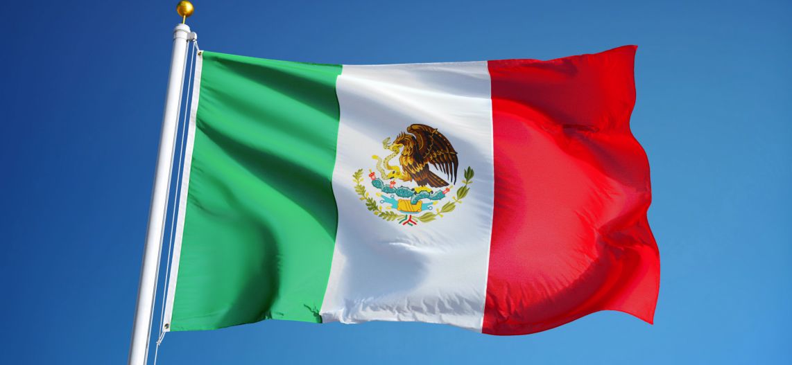 Meksikon lippu padel osuva