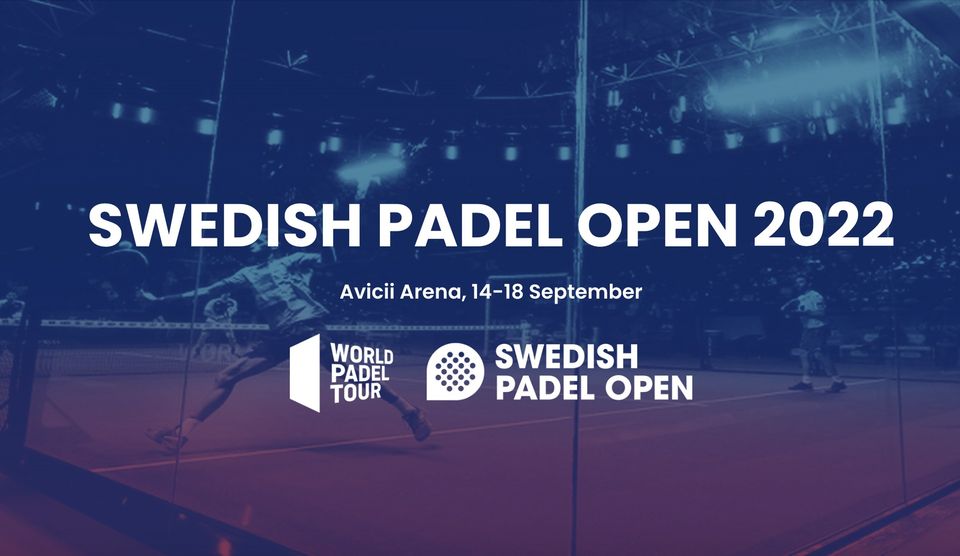 Szwedzki plakat wpt Padel Otwórz 2022