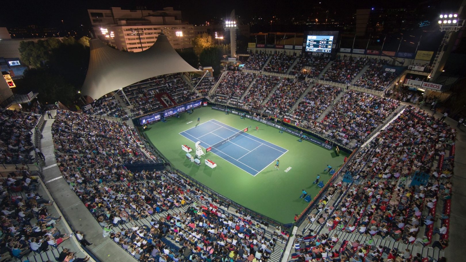 Tribuna del Dubai Duty Free Tennis Complex