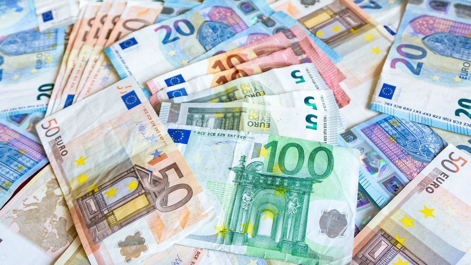 dinheiro notas de euro