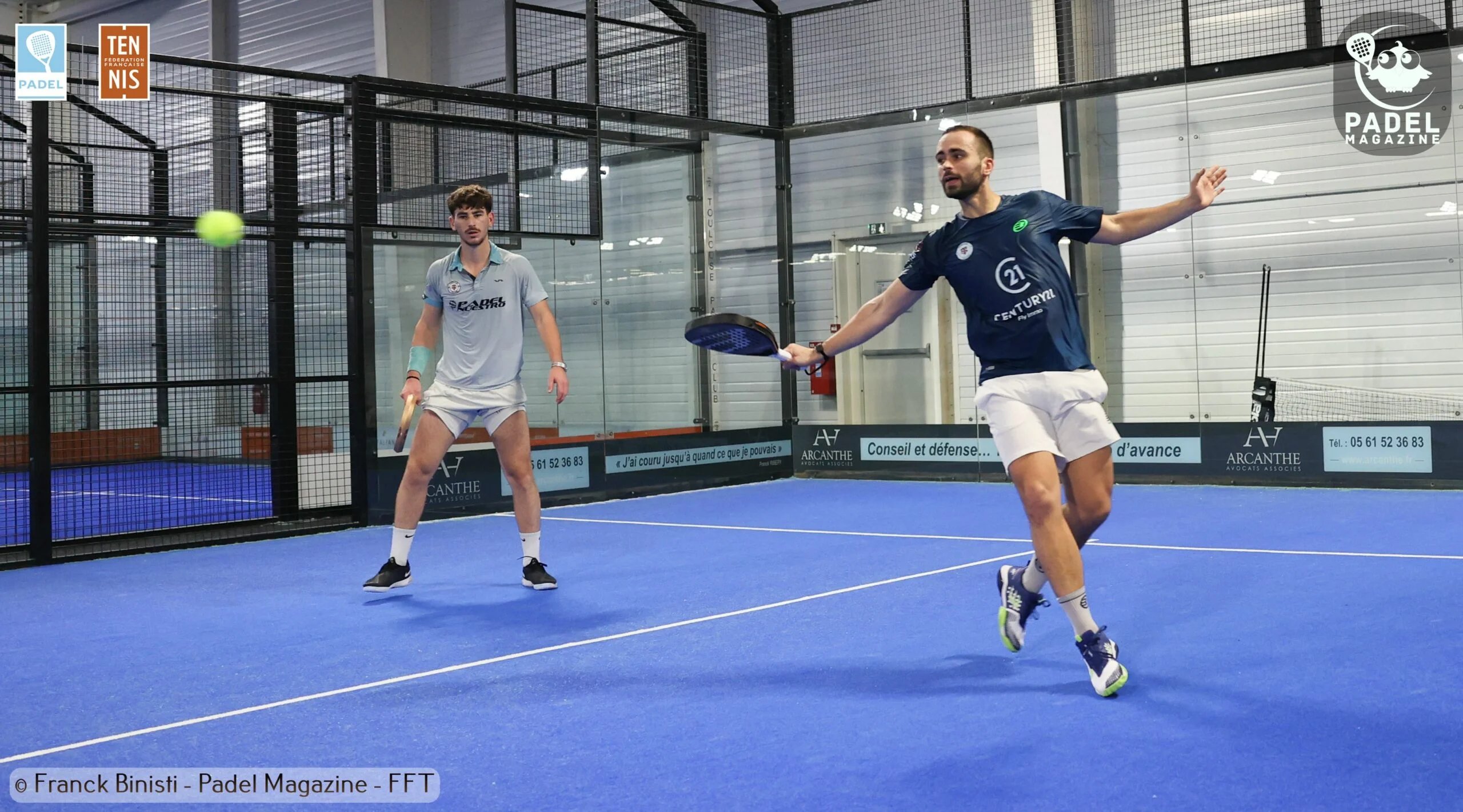 Blanque volée de revers Leygue 2022 France TPC | Padel Magazine Blanque volée de revers Leygue 2022 France TPC