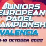 Juniores Europeus Padel Cartaz do Campeonato de 2022