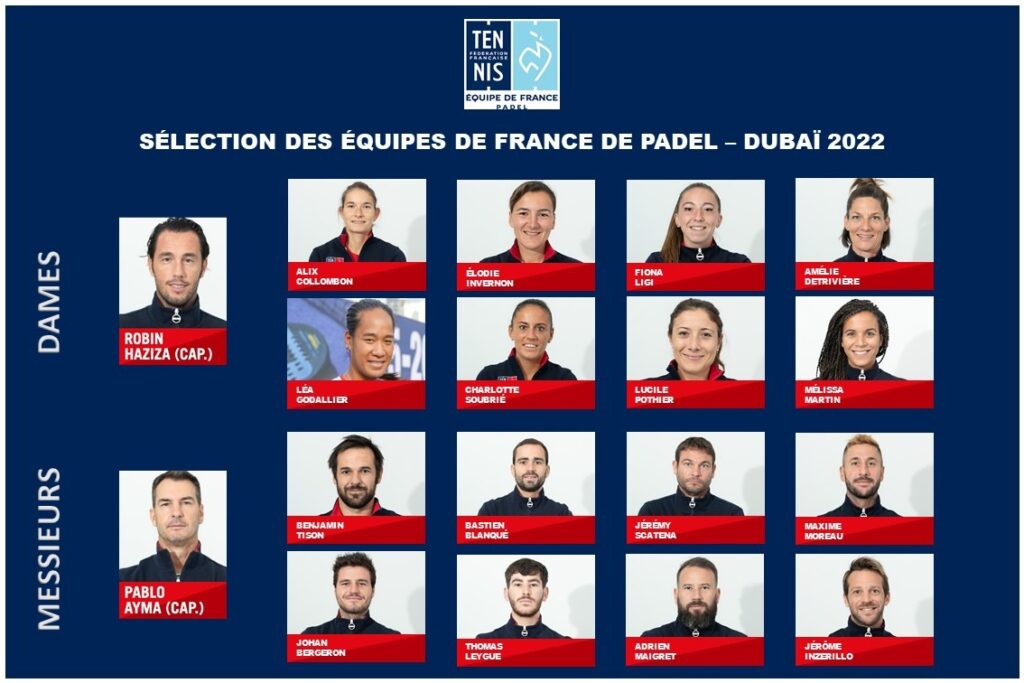 squadra mondiale Francia padel 2022