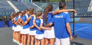 Damenatmosphäre Französische Teamwelt