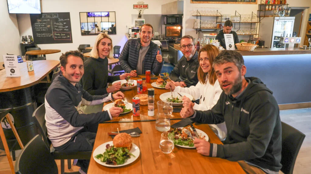 Julien Frères, François Preterre and Maxime Gautrié padel arena Club House Padel arena