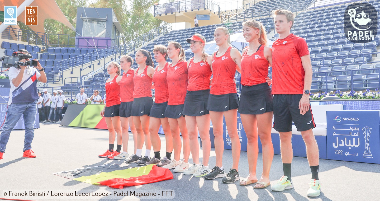 Foto della squadra femminile del Belgio Coppa del Mondo 2022 a Dubai