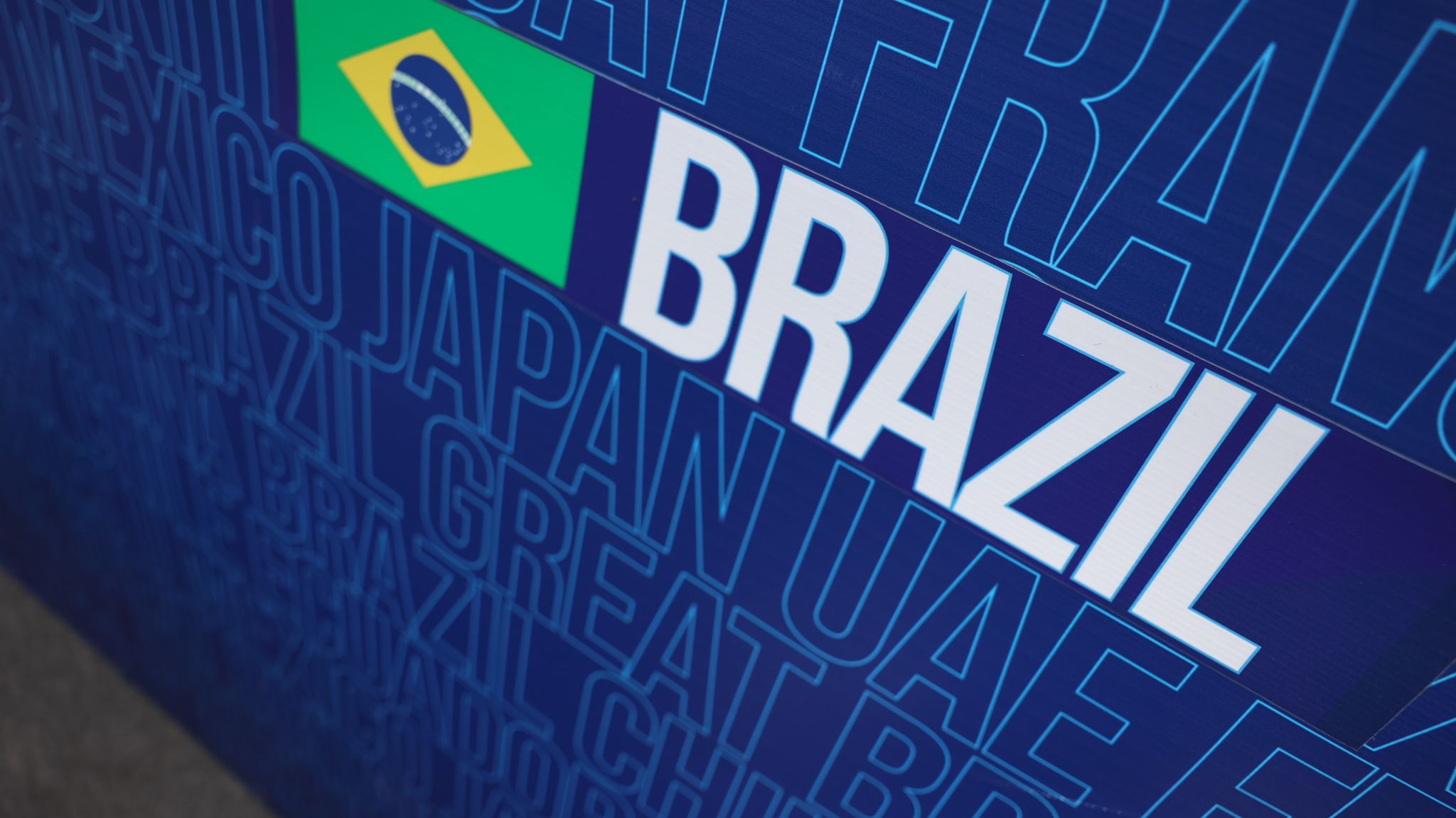 Foto del panell del Brasil Mondial 2022 Dubai