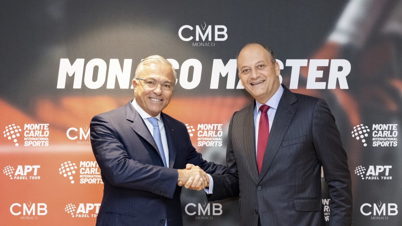 O banco CMB Monaco se junta ao APT Padel Mestre de Mônaco
