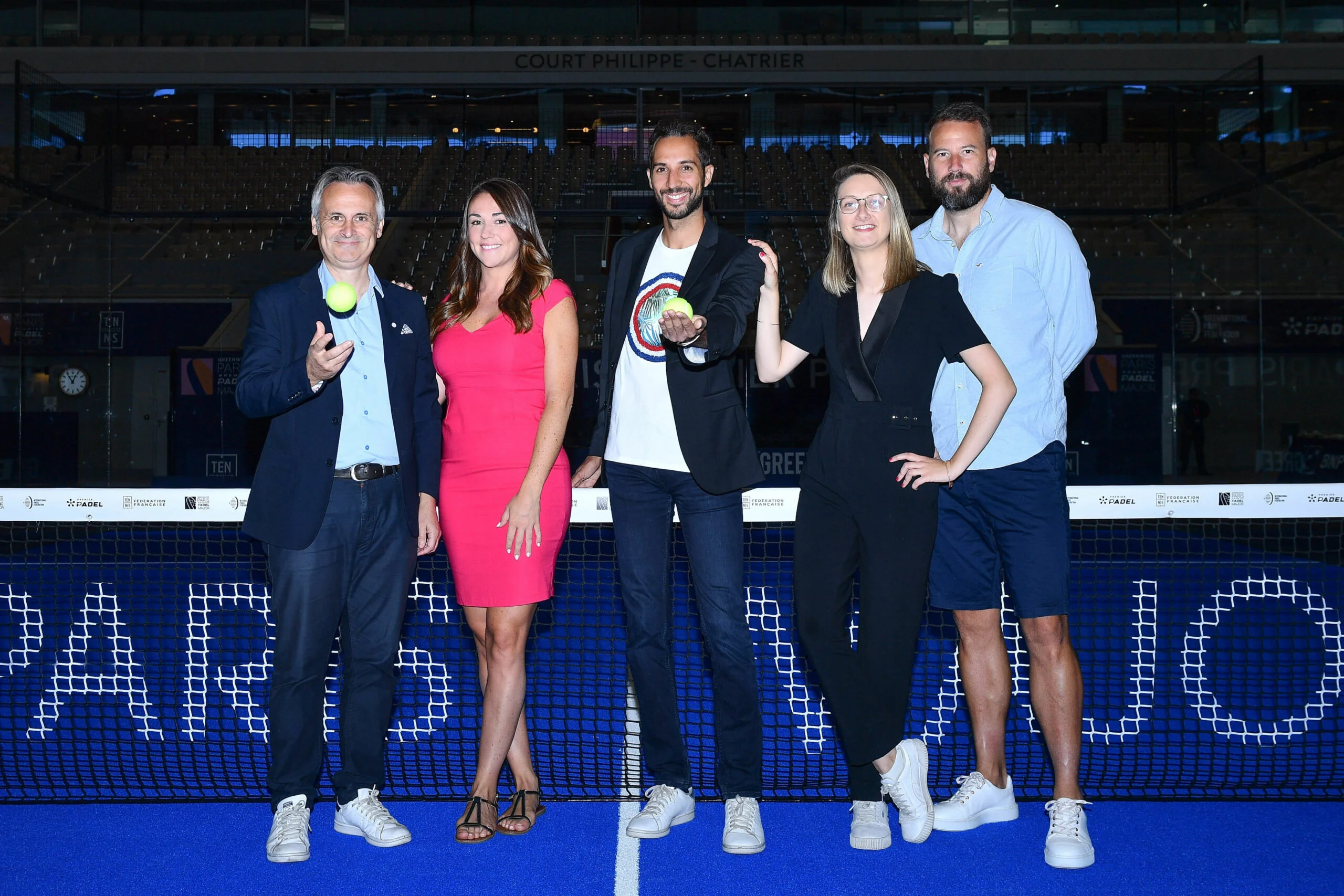 Sebastien Heulot, Laura Clergue, Lyes Houhou, Mathilde Brun, Adrien Maigret GREENWEEZ PARIS PREMIER PADEL MAJOR 2022