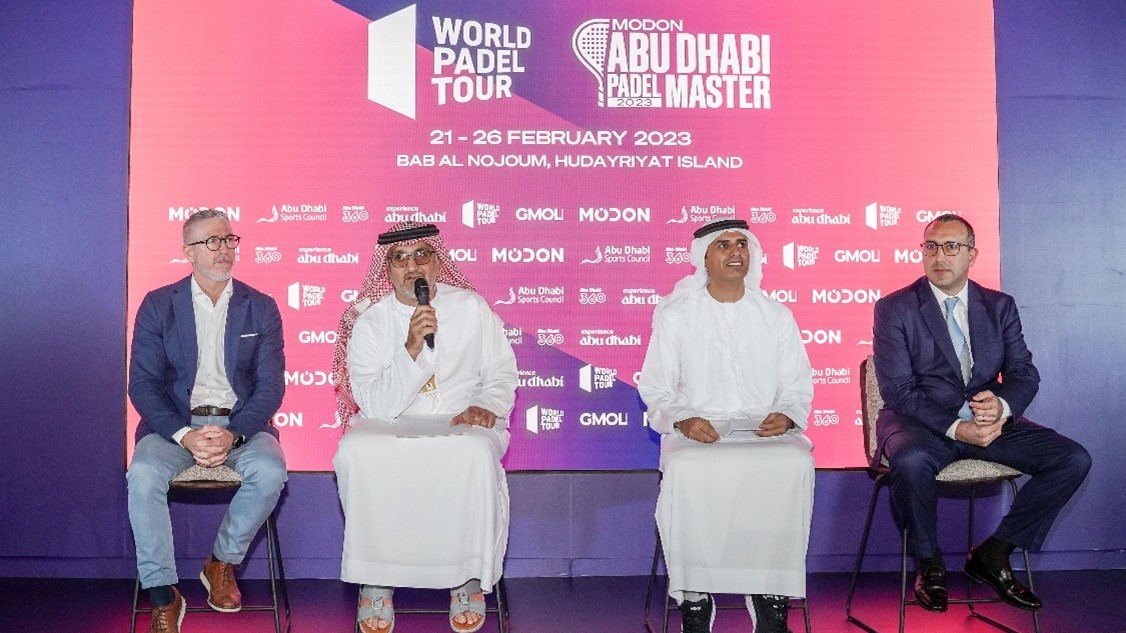 Abu Dhabi Padel Master WPT pressekonference meddelelse