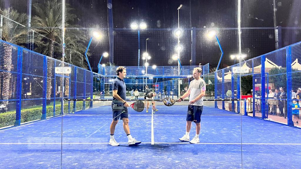 Roger Federer och Severin Luthi