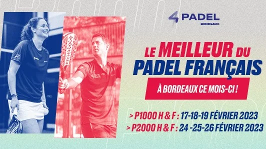 4Padel Bordeaux visar P1000 P2000 februari 2023