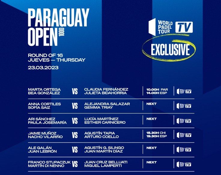 WPT Paraguay Open tableau 