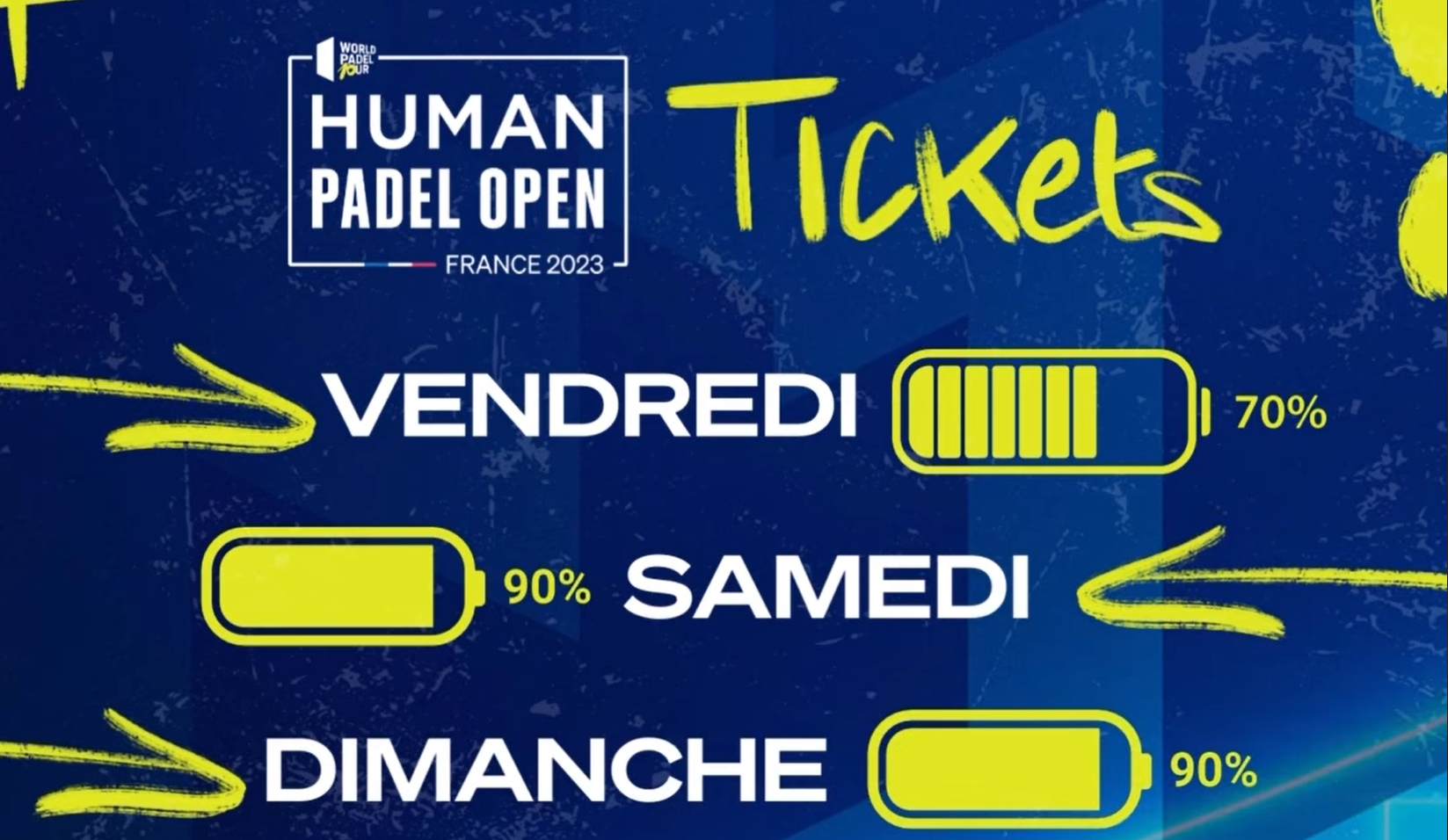 人間 Padel オープン – それは発券の狂気です