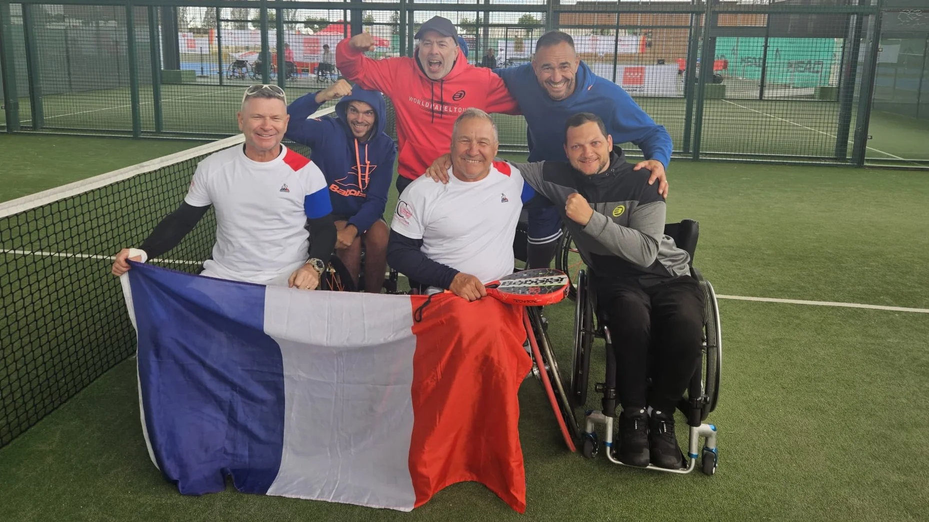 世界 padel-アームチェア: フランス対モロッコのフルカード