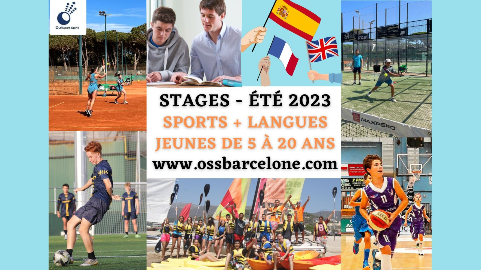 Der Sommer verspricht Spaß für junge Leute! In Barcelona ist für jeden etwas dabei: padel, Tennis, Fußball, Multisport, nautische Aktivitäten…