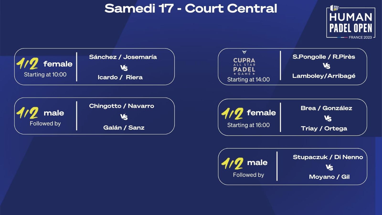 Finale court central Human Padel Open