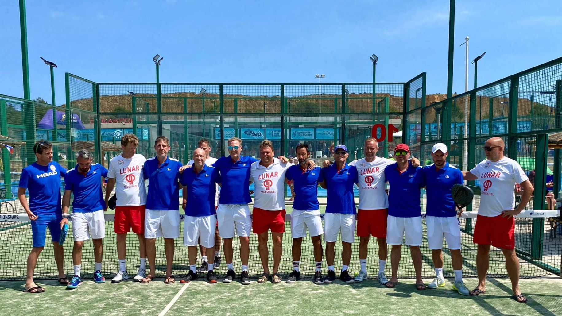 The Blues in the semi-finals of the European Championships padel seniors +