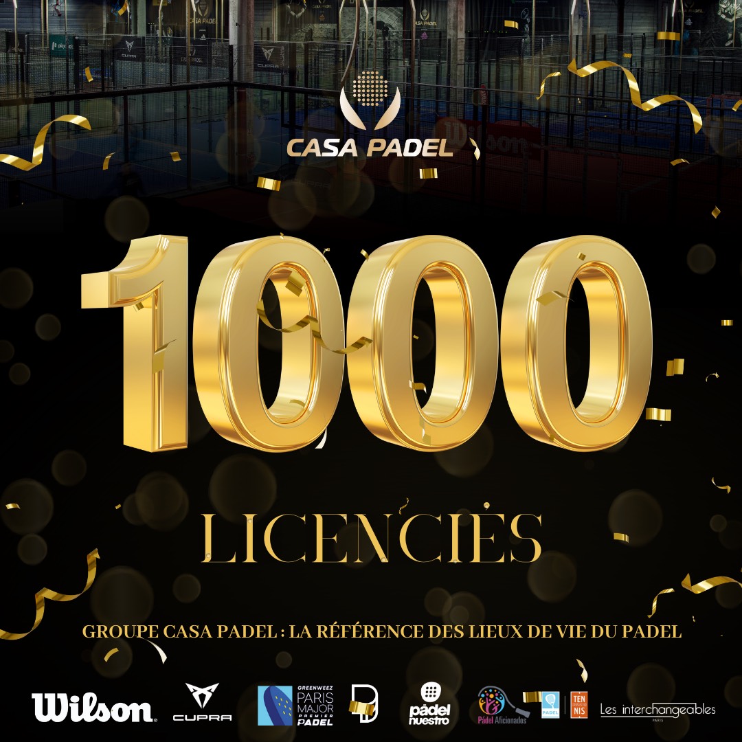1000 casa-licentiehouders padel