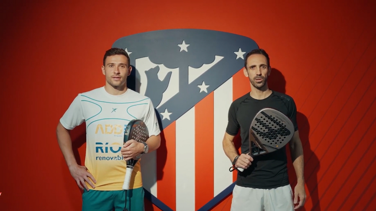 Charity event of padel at the Civitas Metropolitano with Juanfran and Campagnolo