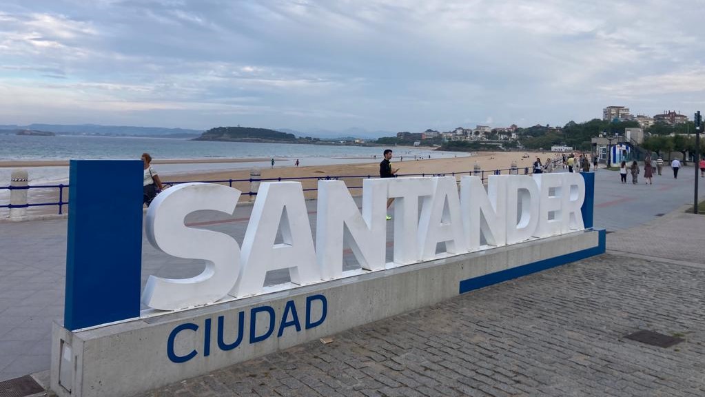 Foto da praia de Santander