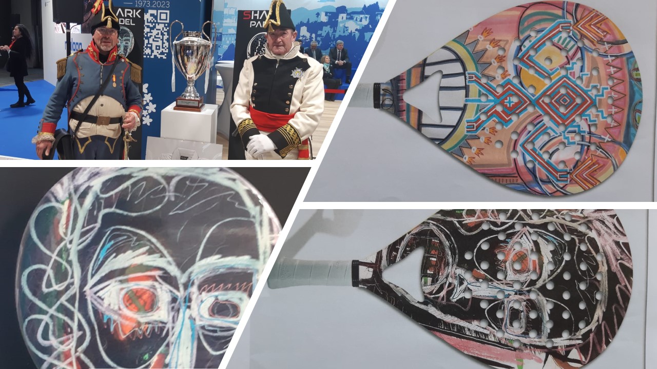 Die „Kunst“-Schneeschuhe Padel„: wenn Sport Kunst werden will