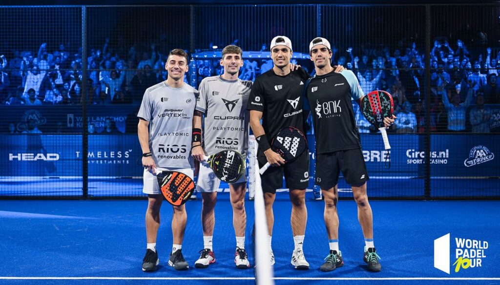 Półfinał w Amsterdamie world padel tour koncepcja