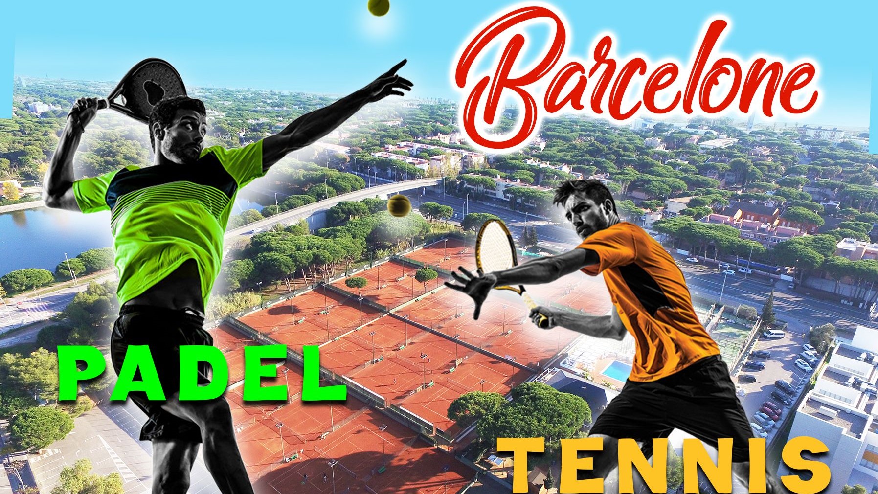 Poster dell'allenamento di tennis dell'OSS Barcelona 2023 padel 16/9