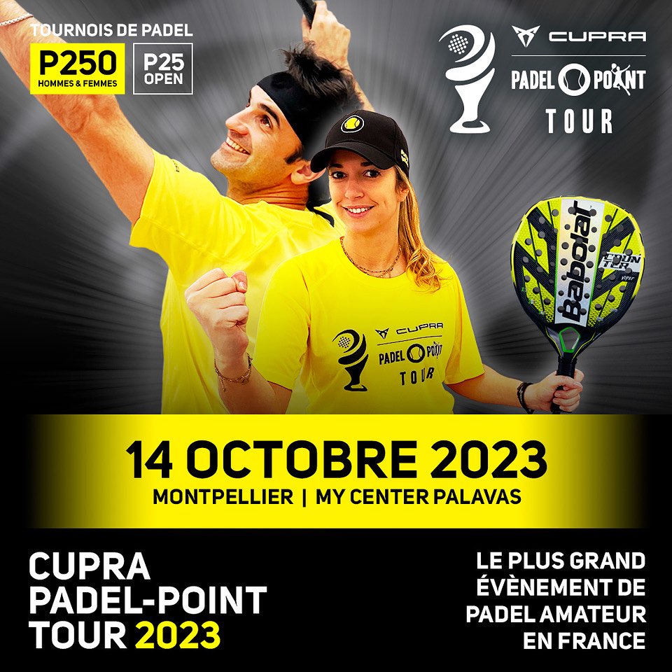 POSTER DELLA CUPRA PADEL POINT TOUR PALAVAS LES FLOTS