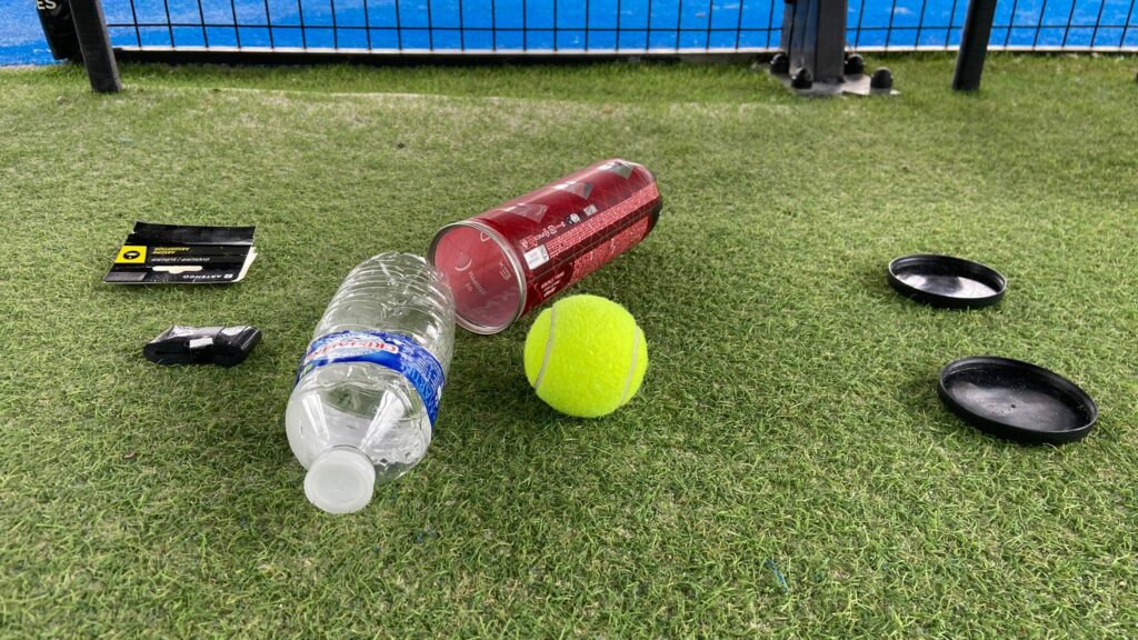 poubelles padel