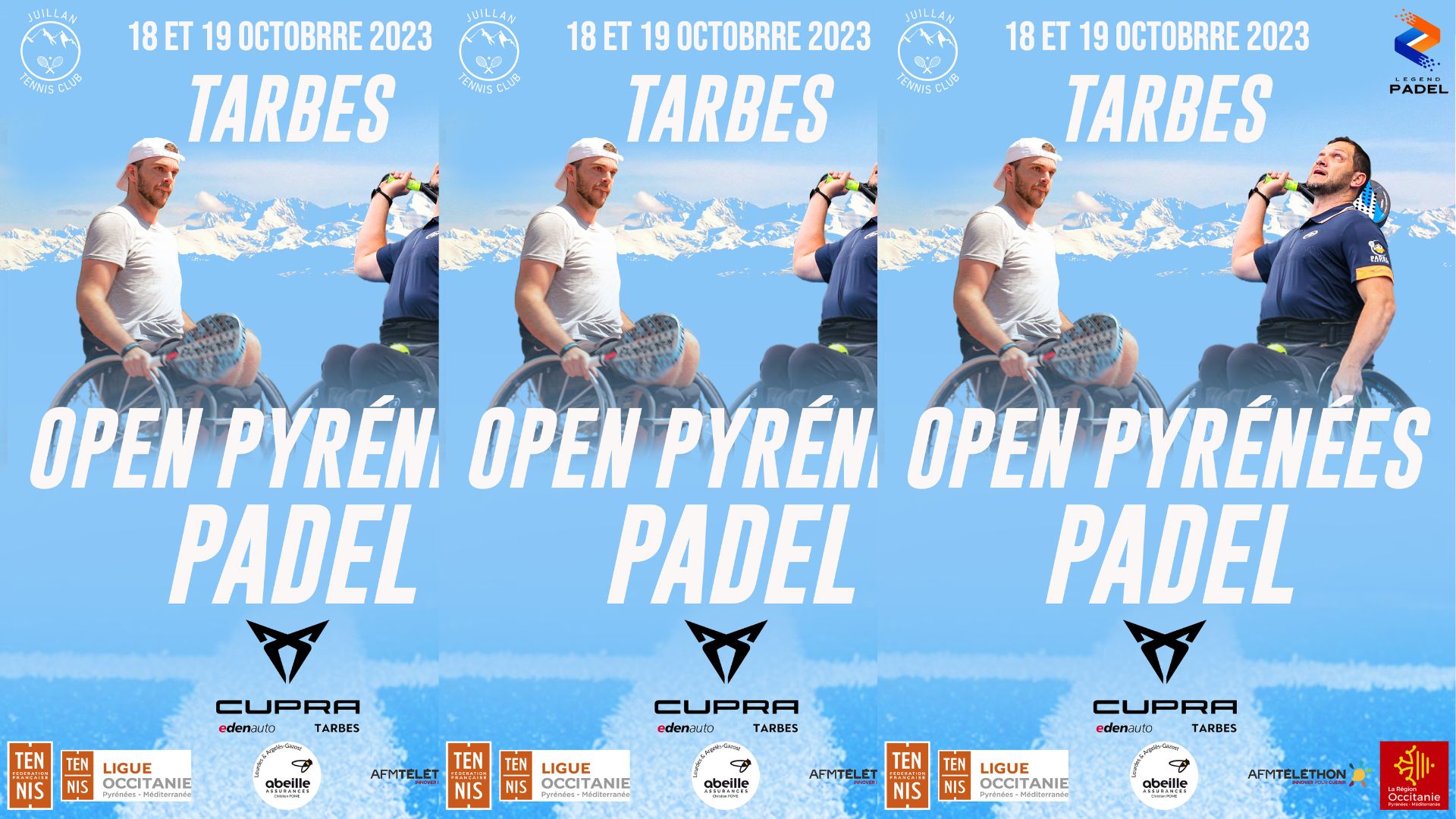 A tournament padel-very high level armchair in Tarbes mid-October!