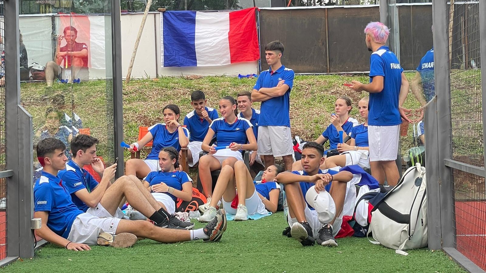 Jovens da França padel Copa do Mundo Paraguai meninos meninas 2023