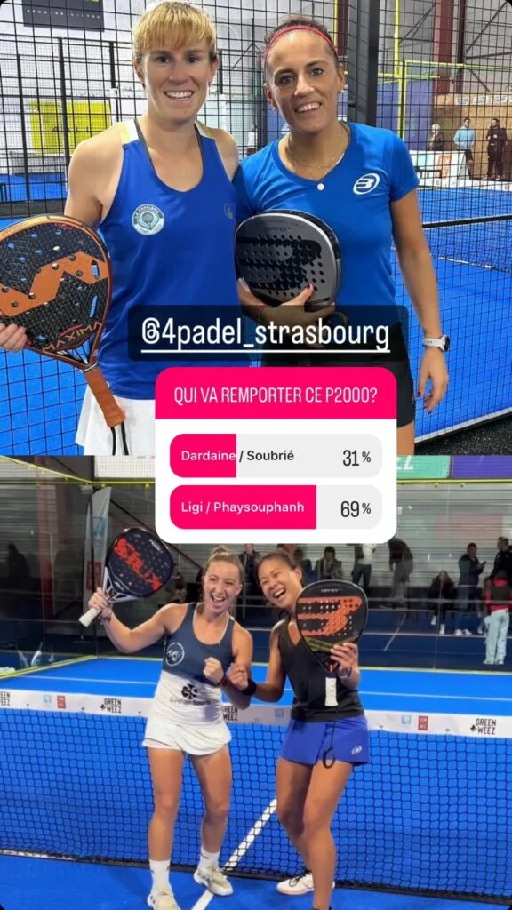 SONDAGE FINALE FEMMES | Padel Magazine SONDAGE FINALE FEMMES