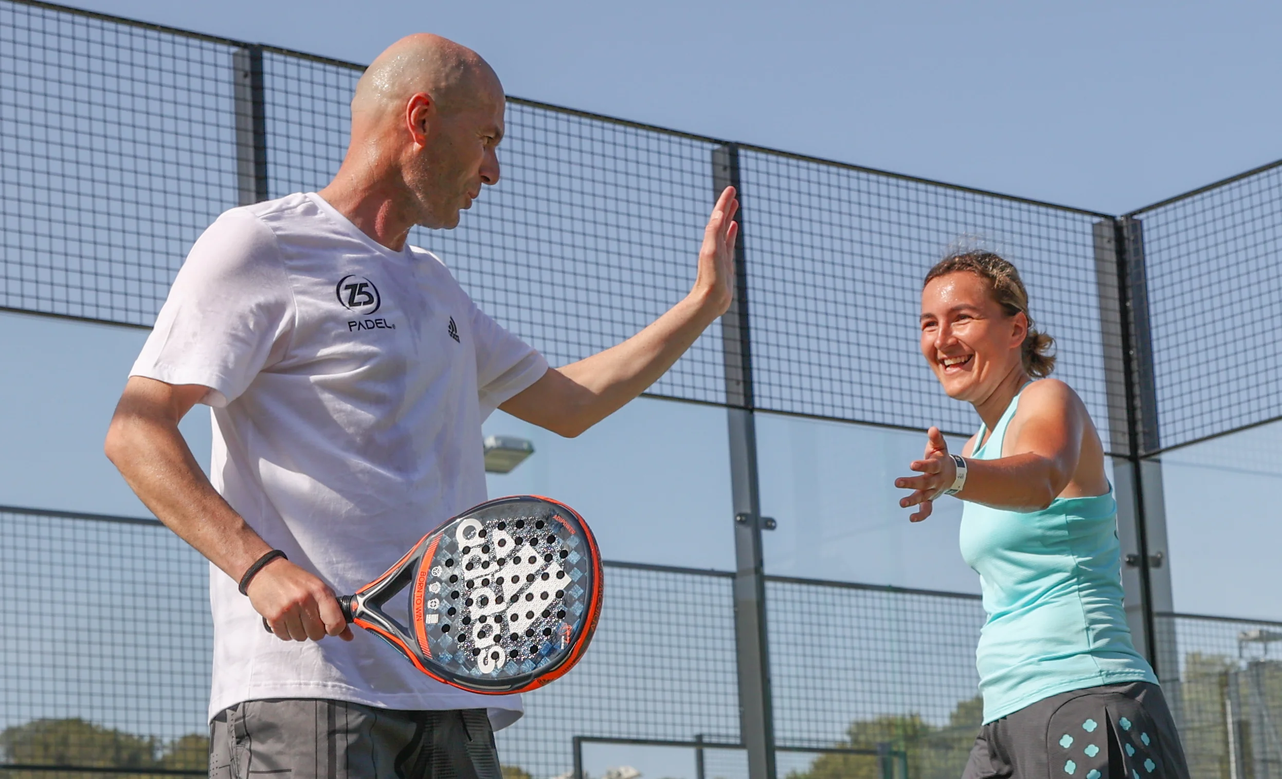Zinédine Zidane: the example of a fusion between football and padel