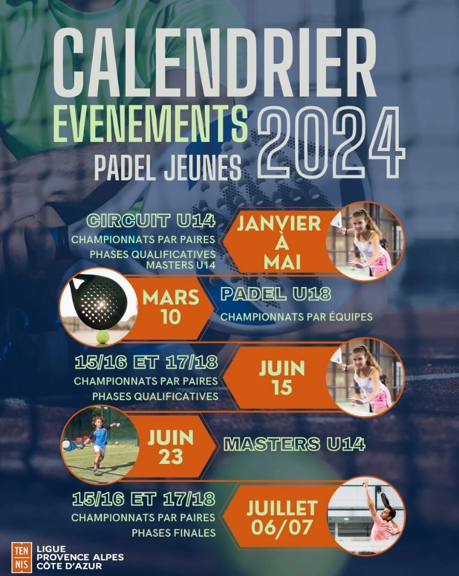 CALENDRIER PADEL JEUNE