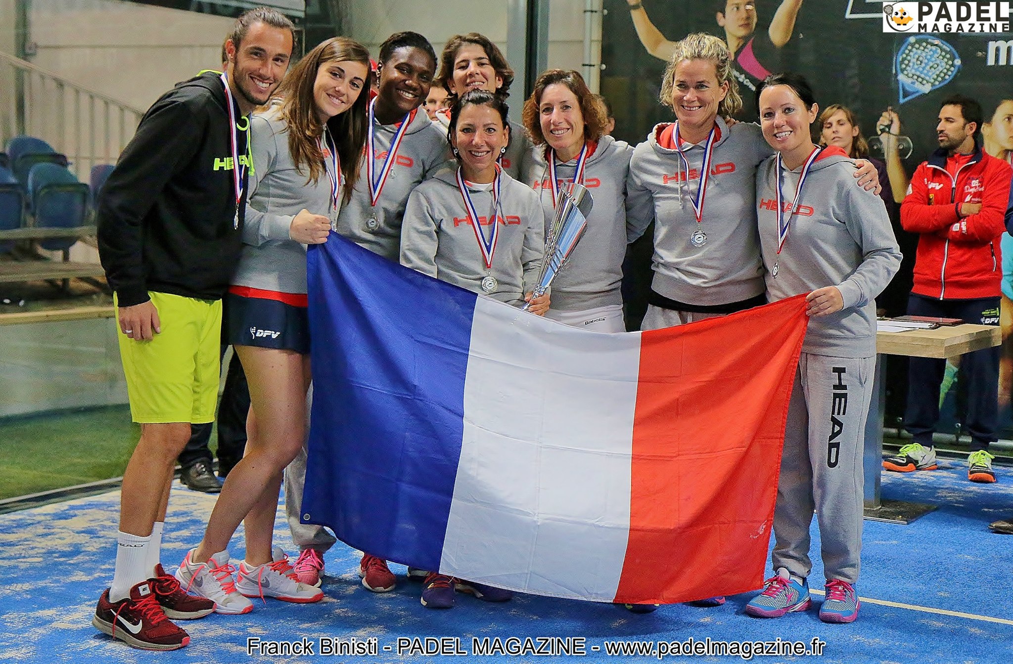 equip de França dames d'Europa padel 2015