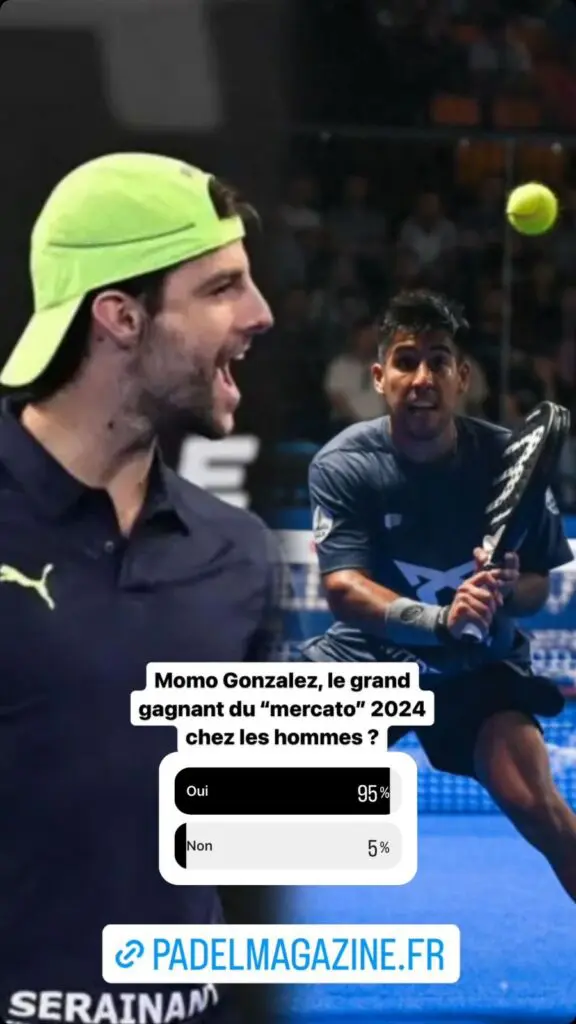 SONDAGE INSTAGRAM MOMO GONZALEZ