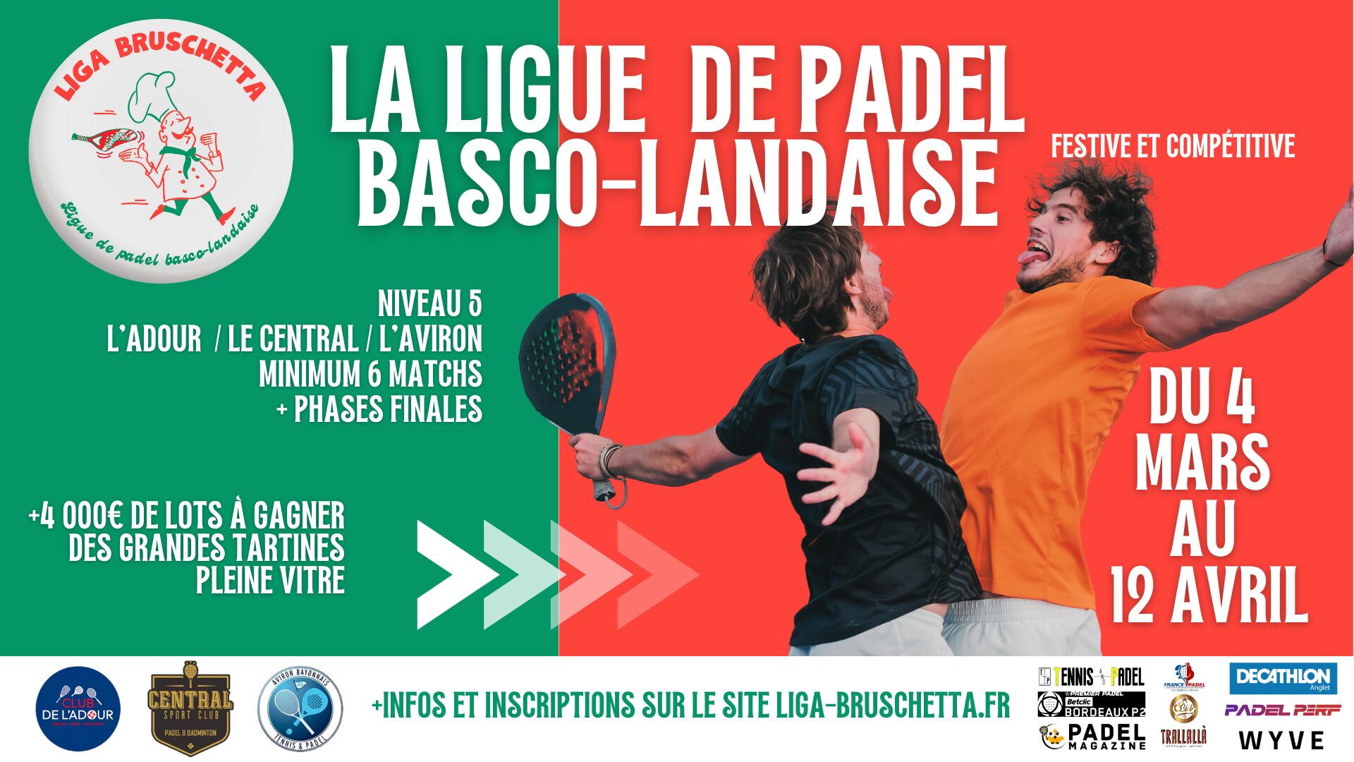 La Liga Bruschetta: den første liga i padel Baskisk-Landese
