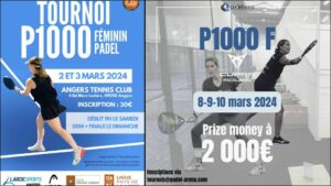 Affiche P1000 Angers - Padel Arena